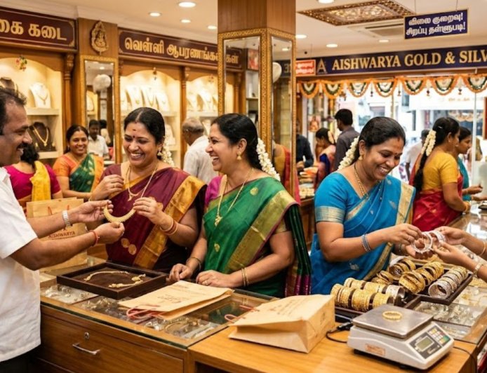 தங்கம், வெள்ளி விலை சற்றே சரிவு: சவரனுக்கு ரூ.920 குறைவு, நகைப்பிரியர்கள் மகிழ்ச்சி