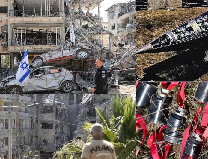 இஸ்ரேல் மீது ஈரான் அதிபயங்கர தாக்குதல்: டெல், அவிவ் நகரங்கள் மீது கொத்து குண்டுகள் வீச்சு 