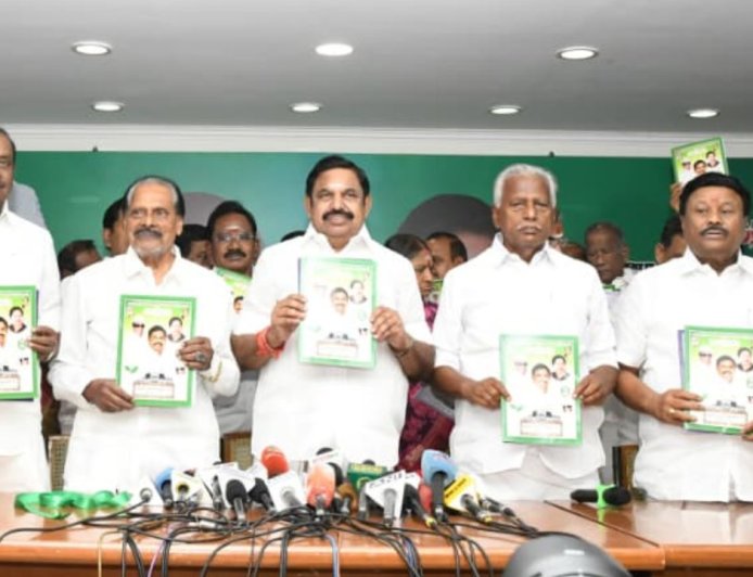 குடும்ப அட்டைதாரர்களுக்கு இலவச ஃபிரிட்ஜ், மகளிருக்கு மாதம் ரூ.2 ஆயிரம்: அடுக்கடுக்கான தேர்தல் வாக்குறுதிகளை வெளியிட்ட எடப்பாடி 