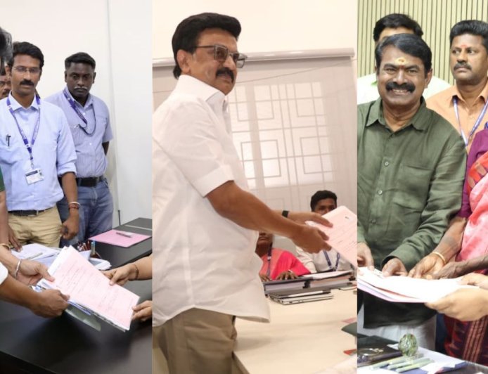 சூடுபிடிக்கும் தமிழக சட்டமன்ற தேர்தல் களம் : ஸ்டாலின், விஜய், சீமான் வேட்புமனுதாக்கல் 