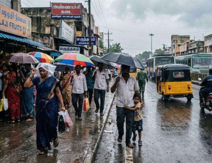 காற்றழுத்த தாழ்வு பாதை, 7 நாட்களுக்கு மழைக்கு வாய்ப்பு: வானிலை மையம் தகவல்