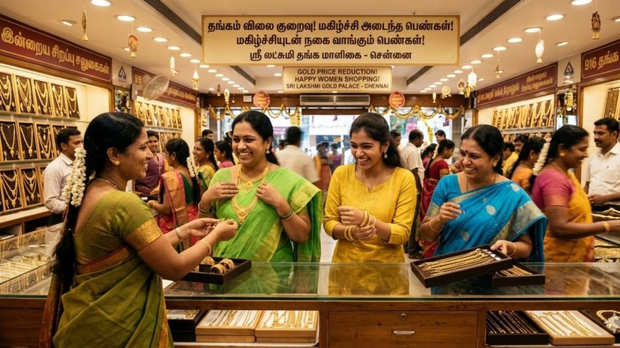 வார கடைசி நாளில் ஜாலி நியூஸ்: தங்கம் சவரனுக்கு ரூ.560 சரிவு