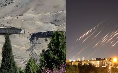 மாறி மாறி தாக்குதல்: ஈரான் பி1 பாலம் மீது ஏவுகணை தாக்குதல், இஸ்ரேல் ரயில் நிலையத்தை தகர்ப்பு 