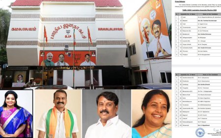பாஜக வேட்பாளர் பட்டியல் வெளியீடு: அண்ணாமலை, புதிய நீதிக் கட்சிக்கு கல்தா 