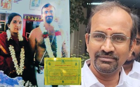 தமிழக வெற்றிக் கழக பொருளாளர் வெங்கட்ரமணன் மீது அவரது மனைவி கமிஷனர் அலுவலகத்தில் புகார் 