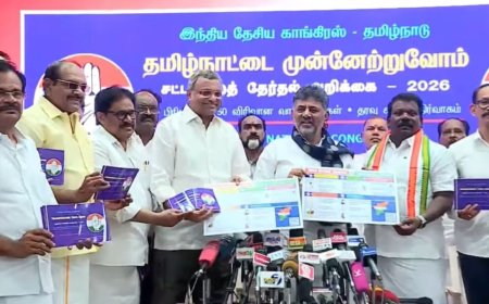 நிலமற்ற விவசாயிகளுக்கு ஆண்டுக்கு ரூ 6 ஆயிரம், டியூஷன் அக்கா திட்டம் : தமிழக காங்கிரஸ் தேர்தல் அறிக்கை 