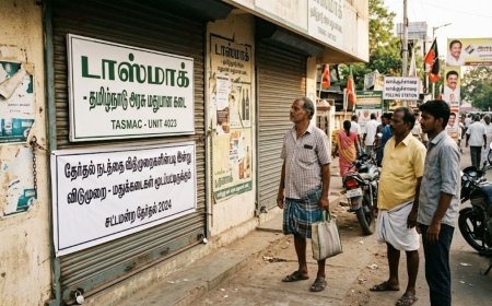 “மதுப்பிரியர்களுக்கு கொஞ்சம் சூதானமா இருந்துக்கங்கப்பா” டாஸ்மாக் கடை 4 நாள் லீவு