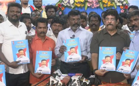 ஆணவக்கொலைகள் தடுக்க சட்டம், மகளிருக்கு 50% இட ஒதுக்கீடு  : விசிக தேர்தல் அறிக்கை 