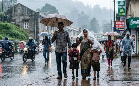 கோவை, நீலகிரி உட்பட 9 மாவட்டங்களுக்கு கனமழை எச்சரிக்கை: வானிலை ஆய்வு மையம் 