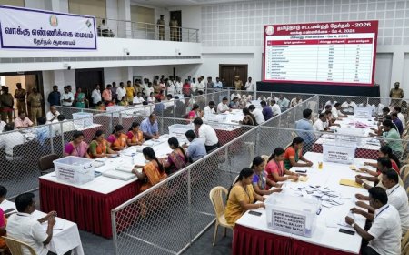 மே 4-ம் தேதி காலை  8 மணிக்கு வாக்கு எண்ணிகை தொடக்கம் : தேர்தல் ஆணையம் அறிவிப்பு 