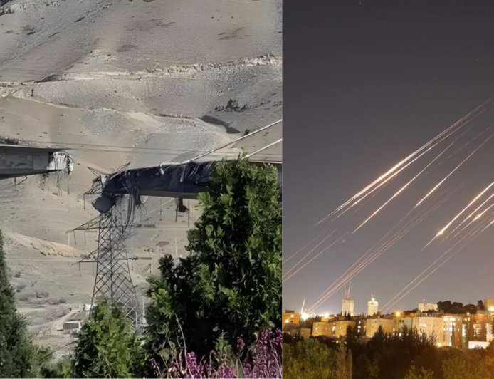 மாறி மாறி தாக்குதல்: ஈரான் பி1 பாலம் மீது ஏவுகணை தாக்குதல், இஸ்ரேல் ரயில் நிலையத்தை தகர்ப்பு 