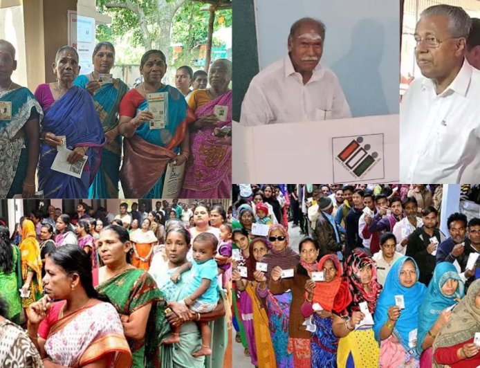 ஆர்வத்துடன் வாக்களிக்கும் மக்கள் : கேரளா 33.30, புதுச்சேரி 37.06, அசாம் 38.98 சதவிகிதம் வாக்குபதிவு 