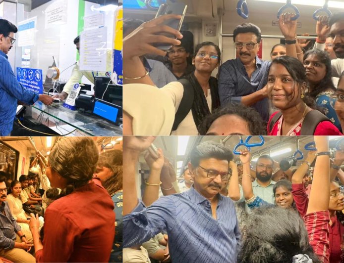 மெட்ரோ 2-ம் கட்டம் விரைவில் மக்கள் பயன்பாட்டிற்கு ஒப்படைப்போம்: ரயில் பயணிகளிடம் வாக்கு சேகரித்த பின் ஸ்டாலின் எக்ஸ் பதிவு 