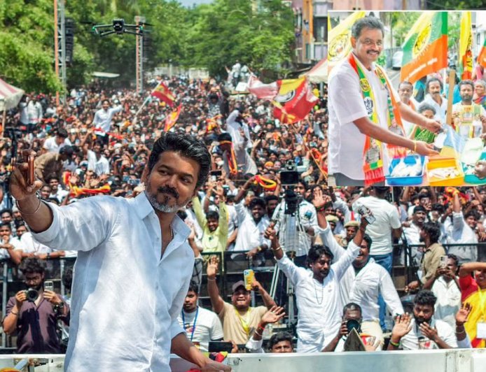 விஜய் போட்டியிடும் பெரம்பூர் தொகுதியில் குழப்பம்: தவெக பெயரில் வாக்கு சேகரிக்கும் வேல்முருகன் கட்சியினர்