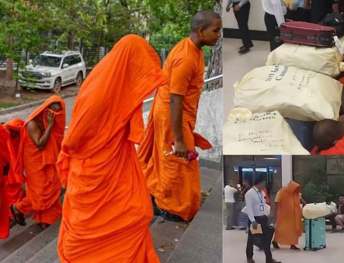 110 கிலோ போதைப்பொருள் கடத்தல்: 22 புத்தத்துறவிகள் இலங்கை விமானநிலையத்தில் கைது 