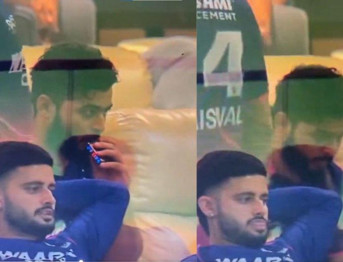 கேப்டன் ரியான் பராக் செய்த காரியம்: மைதானத்தில் இ-சிக்ரெட் பிடித்தால் பெரும் சர்ச்சை