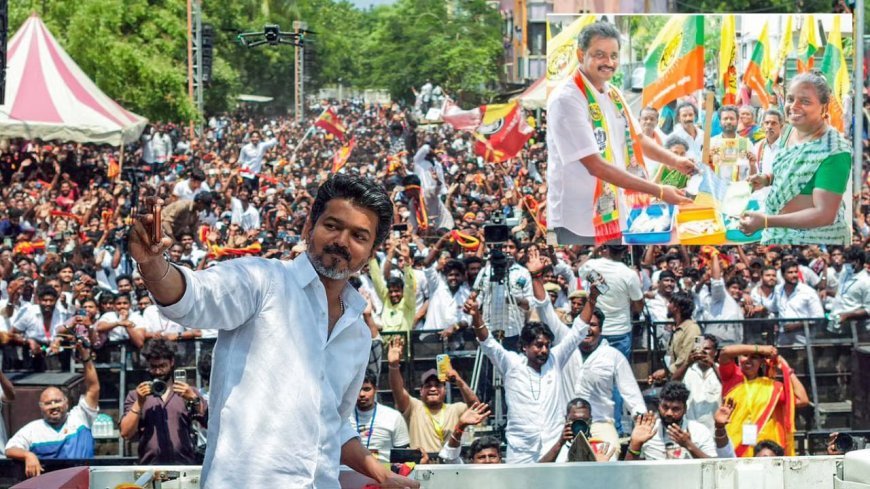 விஜய் போட்டியிடும் பெரம்பூர் தொகுதியில் குழப்பம்: தவெக பெயரில் வாக்கு சேகரிக்கும் வேல்முருகன் கட்சியினர்