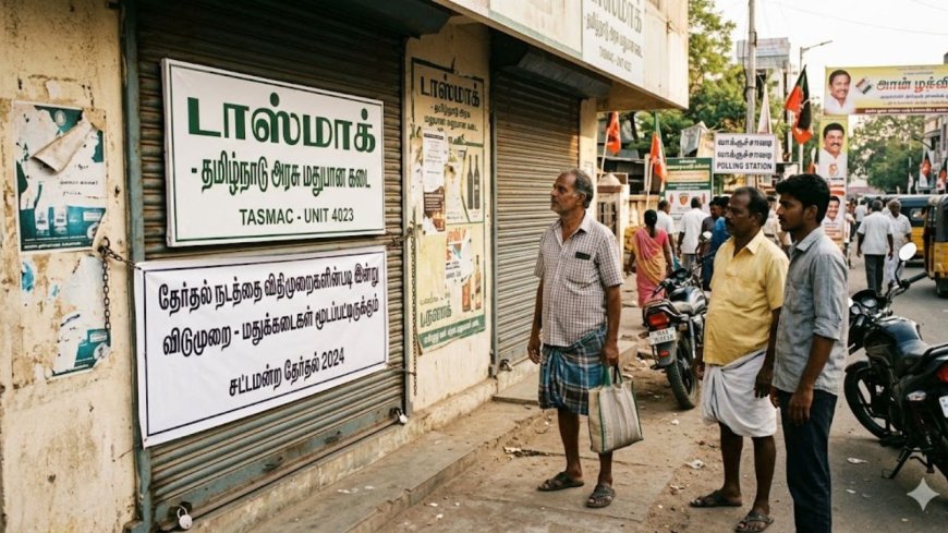 “மதுப்பிரியர்களுக்கு கொஞ்சம் சூதானமா இருந்துக்கங்கப்பா” டாஸ்மாக் கடை 4 நாள் லீவு