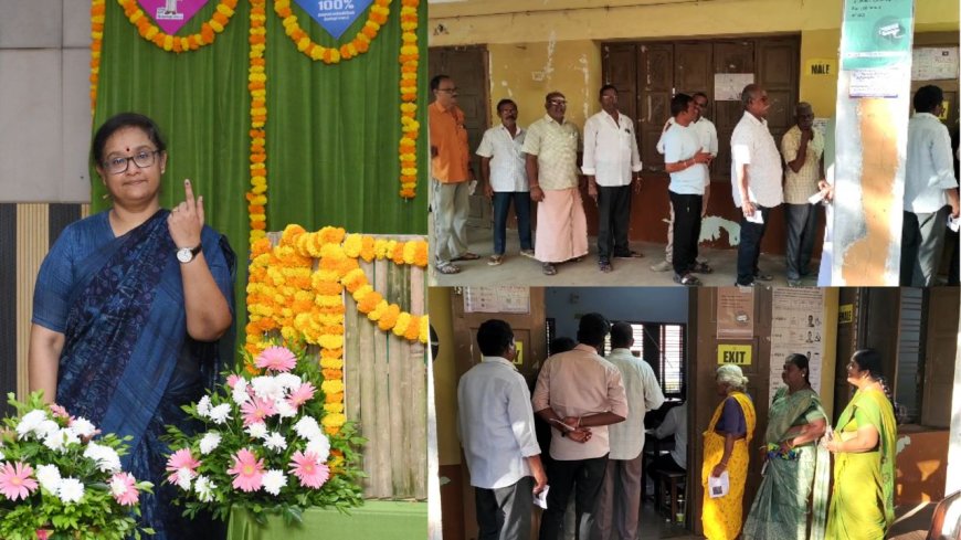 தமிழக சட்டமன்ற தேர்தல்: 9 மணி நிலவரப்படி 17.69 சதவிகிதம் வாக்குபதிவு