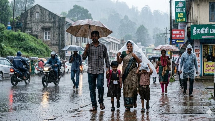 கோவை, நீலகிரி உட்பட 9 மாவட்டங்களுக்கு கனமழை எச்சரிக்கை: வானிலை ஆய்வு மையம் 