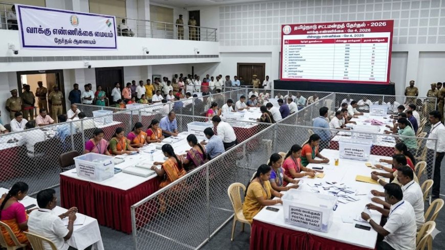 மே 4-ம் தேதி காலை  8 மணிக்கு வாக்கு எண்ணிகை தொடக்கம் : தேர்தல் ஆணையம் அறிவிப்பு 