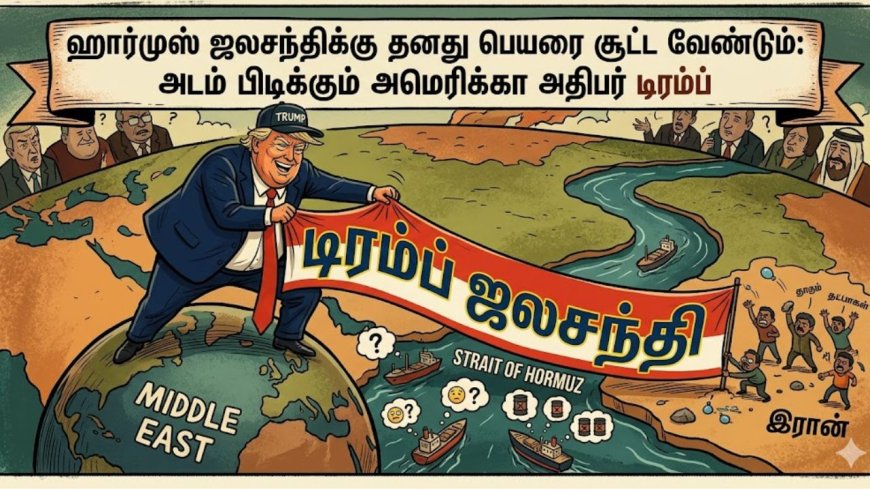 ஹார்முஸ் ஜலசந்திக்கு தனது பெயரை சூட்ட வேண்டும்: அடம் பிடிக்கும் அமெரிக்கா அதிபர் டிரம்ப்