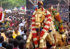 மதுரை சித்திரை திருவிழா: லட்சக்கணக்கான பக்தர்கள் புடைசூழு  கள்ளழகர் வைகை ஆற்றில் இறங்கினார்