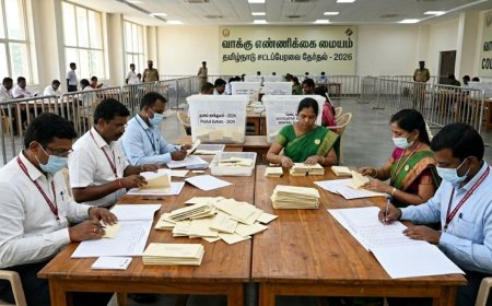 தபால் வாக்கு எண்ணிக்கை துவங்கியது: முன்னிலை பெற போவது யார்? 