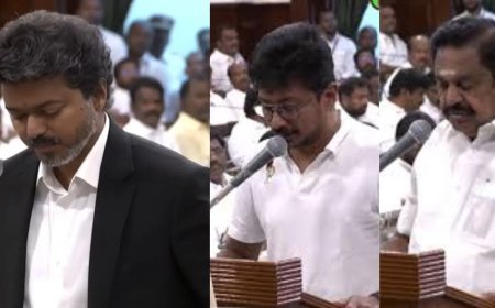 சட்டமன்றத்தில் முறைப்படி எம்எல்ஏவாக விஜய், உதயநிதி, எடப்பாடி பங்கேற்பு 