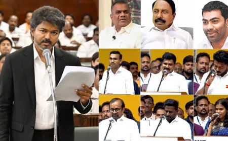 முதல்வர் விஜய் உள்பட 9 அமைச்சர்களின் இலாகா ஒதுக்கீடு