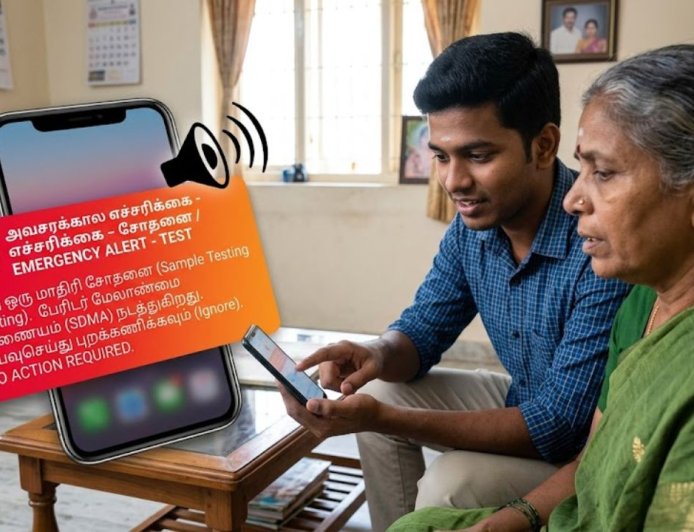 செல்போனில் சைரன் சத்தம் வந்தால் பயப்பட வேண்டாம் : பேரிடர் மேலாண்மை ஆணையம் அறிவுறுத்தல்