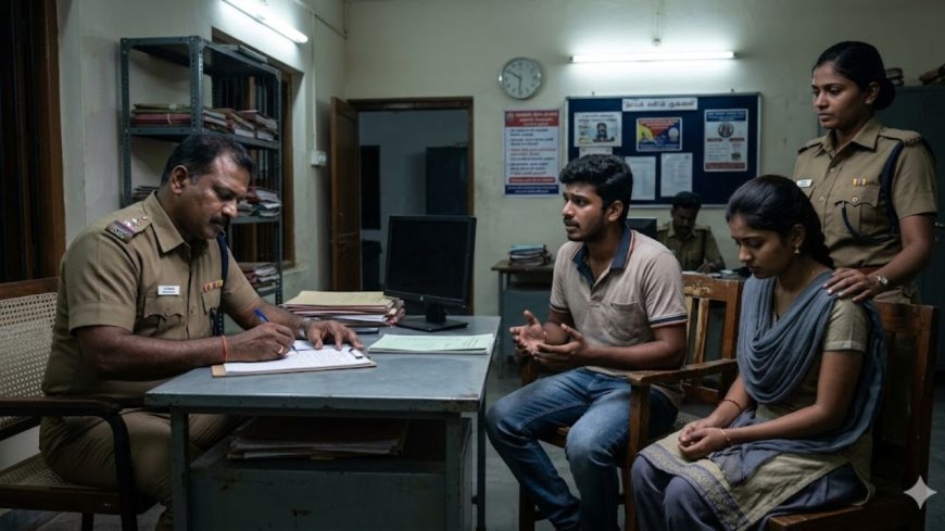 காதலனுடன் காரில் இருந்த பெண்ணிடம் பணம் பறிப்பு, பாலியல் சீண்டல்: காவலர் அதிரடி  கைது 