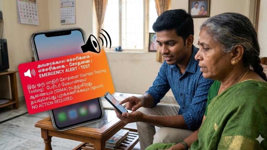 செல்போனில் சைரன் சத்தம் வந்தால் பயப்பட வேண்டாம் : பேரிடர் மேலாண்மை ஆணையம் அறிவுறுத்தல்