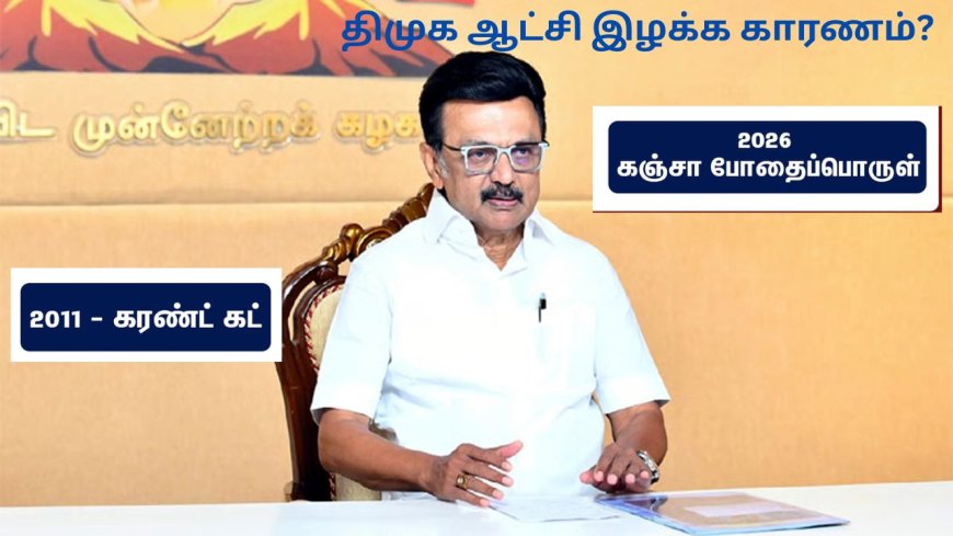 “அன்று கரெண்ட் கட்- இன்று கஞ்சா” திமுக ஆட்சிக்கு வேட்டு வைத்த போதை பொருள் 