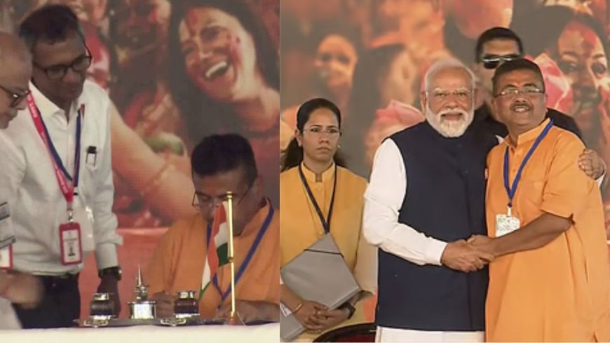 மேற்கு வங்க முதல்வராக சுவேந்து அதிகாரி பதவியேற்பு: பிரதமர் மோடி, அமித்ஷா பங்கேற்பு 