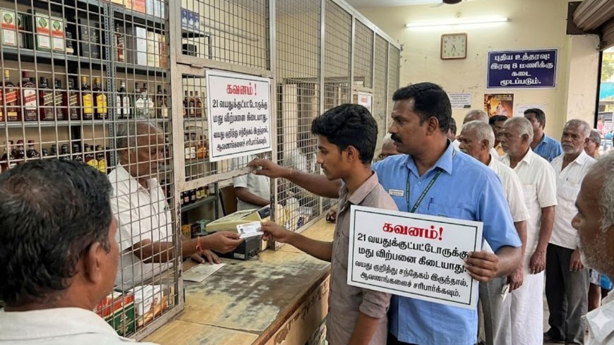21 வயதுக்குக் கீழ் உள்ளவர்களுக்கு இனி டாஸ்மாக்கில் சரக்கு இல்லை