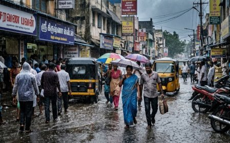 வளிமண்டல காற்றழுத்த தாழ்வு பாதை, தமிழகத்தில் 16 மாவட்டங்களில் கனமழைக்கு வாய்ப்பு: வானிலை ஆய்வு மையம்