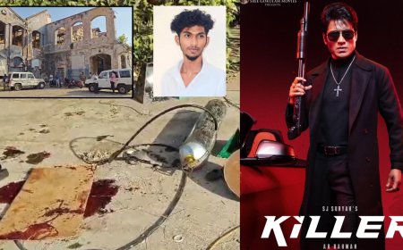 நடிகர் எஸ்.ஜே.சூர்யா படப்பிடிப்பில் கேஸ் சிலிண்டர் வெடித்து ஒருவர் பலி 