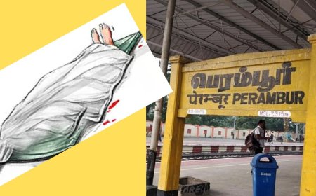 பெரம்பூர் ரயில் நிலையத்தில் பகீர், சூட்கேசில் ஆண் சடலம்: பயணிகள் அலறல்