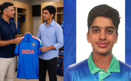 இந்தியா யு 19 அணியில் ராகுல் டிராவிட் இளைய மகனுக்கு இடம் 