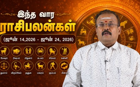 இந்த வார ராசி பலன் (14.06.2026 – 24.06.2026): யதார்த்த ஜோதிடர் ஷெல்வி!