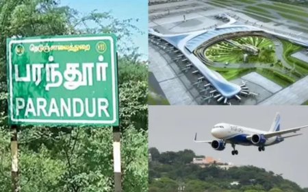 பரந்தூர் விமான நிலைய திட்டம் தொடருமா?  நிலம் கையகப்படுத்திய அதிகாரியை மாற்றிய தவெக அரசு.
