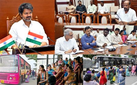 தமிழகம் முழுவதும் மகளிருக்கு இலவச பேருந்து சேவை: முதல்வர் விஜய் தீவிர ஆலோசனை 