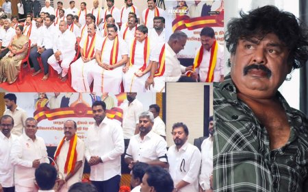 நடிகர் மன்சூர் அலிகான், இயக்குநர் ஆர்.வி.உதயகுமார் உள்பட ஏராளமனோர் தவெகவில் இணைந்தனர்.