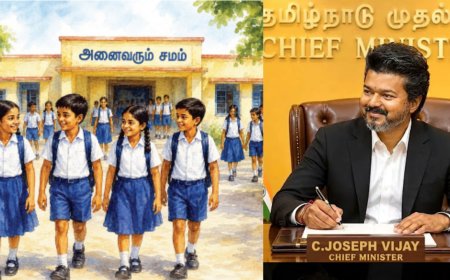 " ஒரே 'யூனிஃபார்ம் மாடல்' : காமராசர் கனவை மீட்டெடுக்குமா தவெக அரசு?"