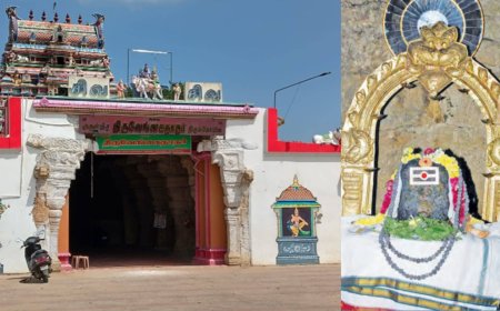 ராஜராஜ சோழன் கட்டிய திருவேங்கைவாசல்... லிங்கத்தில் தெரியும் புலி ரூபம்!