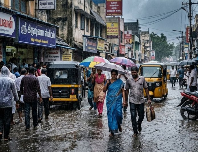 வளிமண்டல காற்றழுத்த தாழ்வு பாதை, தமிழகத்தில் 16 மாவட்டங்களில் கனமழைக்கு வாய்ப்பு: வானிலை ஆய்வு மையம்