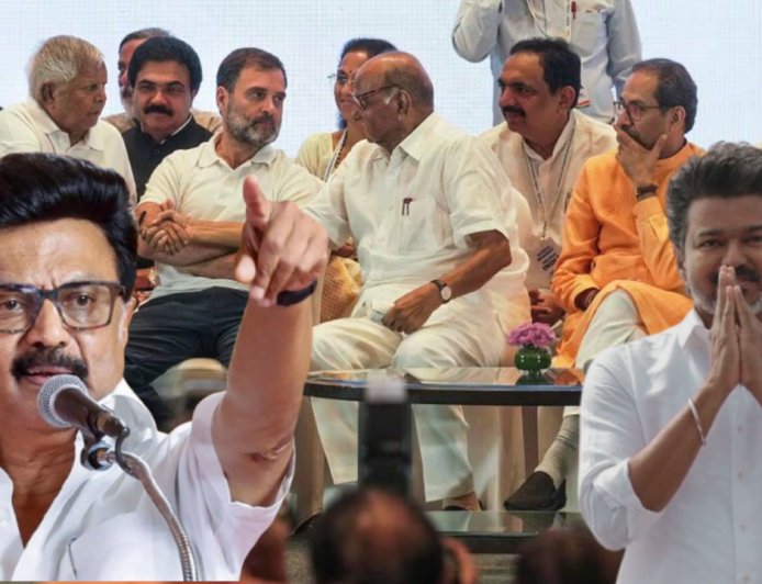 INDI கூட்டணியில் தவெக? விலகும் திமுக? அறிவாலயம் அப்டேட்ஸ்..!