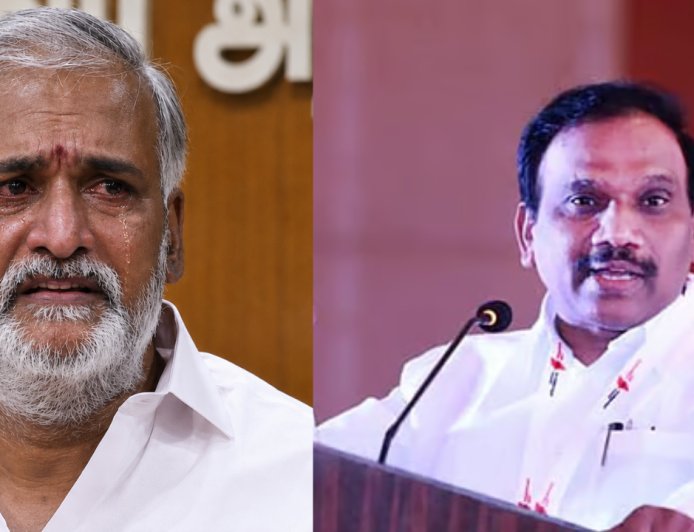 ”சேகர்பாபு நீ பாவம் பண்ணிருக்க..” – மேடையில் ஆதங்கப்பட்ட ஆ.ராசா..!