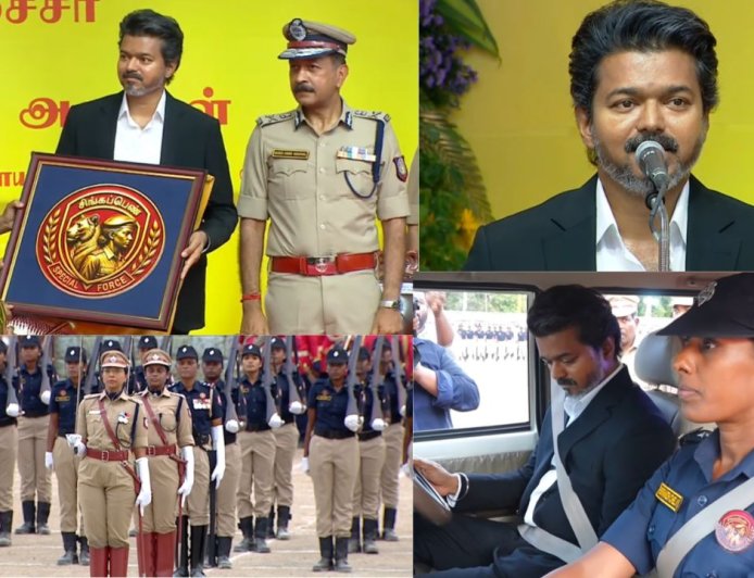 சிங்கப் பெண் அதிரடிப்படை துவக்கம்: ரோந்து வாகனம் ஒட்டிய  முதல்வர் விஜய்!
